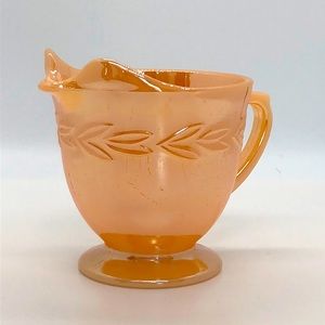 Fireking Peach Luster Creamer